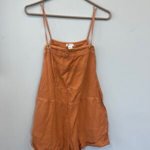 Billabong Romper Terracotta Romper with Straps